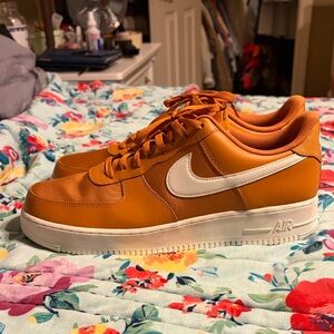 Nike Air Force 1 in Vibrant Orange and White